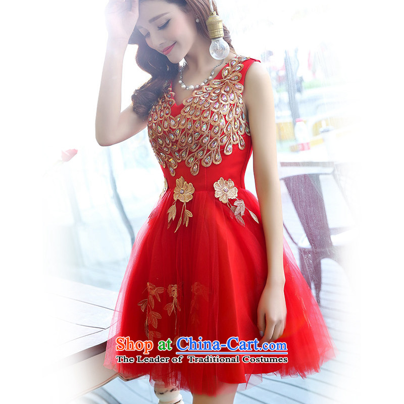 Pull the   Spring Festival 2015, a cluster of Memnarch long-sleeved red lace dresses Sau San video thin bows new), Female large red dress skirt M drop-down a cluster of Memnarch shopping on the Internet has been pressed.
