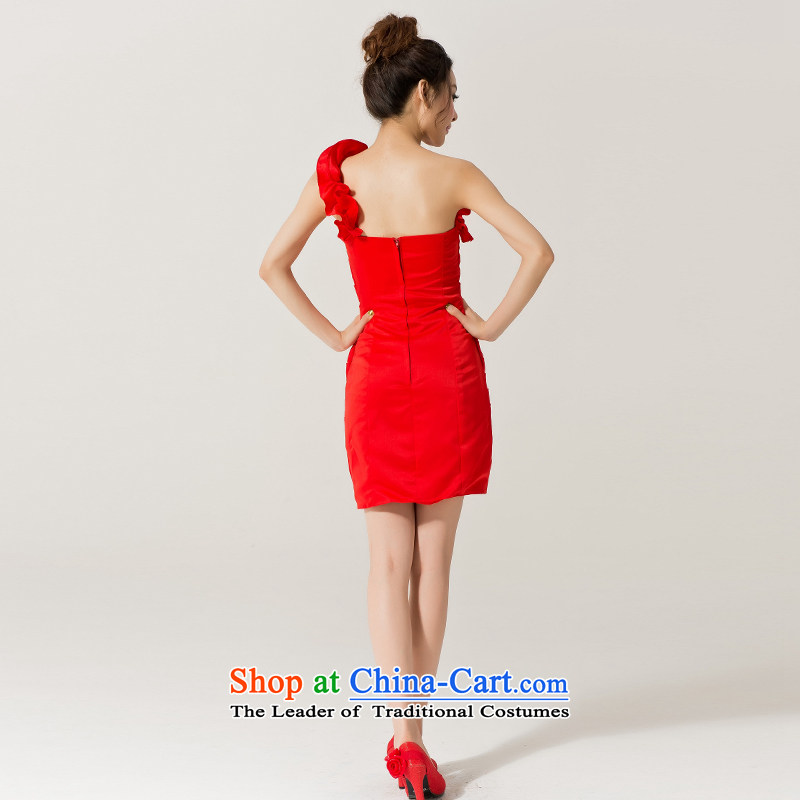 Recalling that the red bridesmaid Dress Short Colombia) 2015 new graphics thin spring evening dresses Korean married wedding services L12045 bows , recalling that hates makeup and red , , , shopping on the Internet