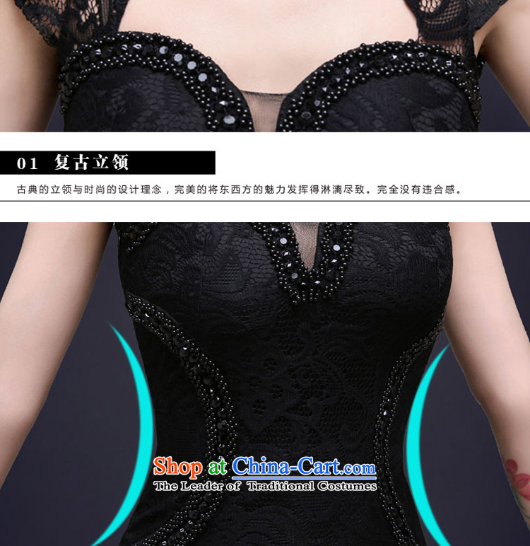 The privilege of serving the new 2015-Leung Chiu upscale banqueting evening dresses long concert moderator Sau San crowsfoot dress female black XL Photo, prices, brand platters! The elections are supplied in the national character of distribution, so action, buy now enjoy more preferential! As soon as possible.