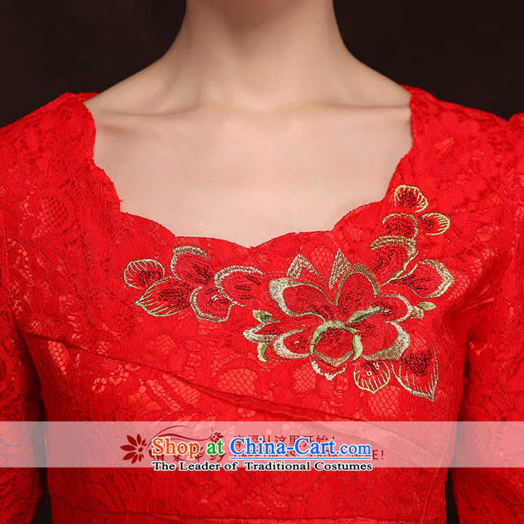 Qing Hua yarn Korean New cheongsam dress 2015 spring, long-sleeved brides marriage bows to the summer evening red door skirt red XXL picture, prices, brand platters! The elections are supplied in the national character of distribution, so action, buy now enjoy more preferential! As soon as possible.