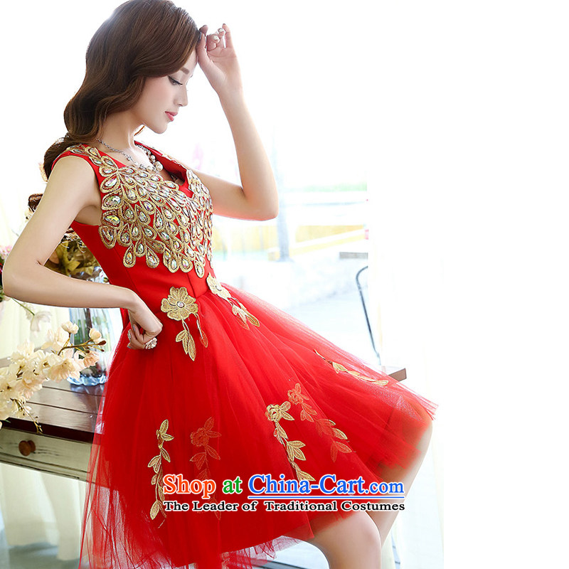 Lok Yan Sha   2015 Spring Festival long-sleeved red lace dresses Sau San video thin bows new), Female large red dress skirt S, Lok Yan Sha , , , shopping on the Internet