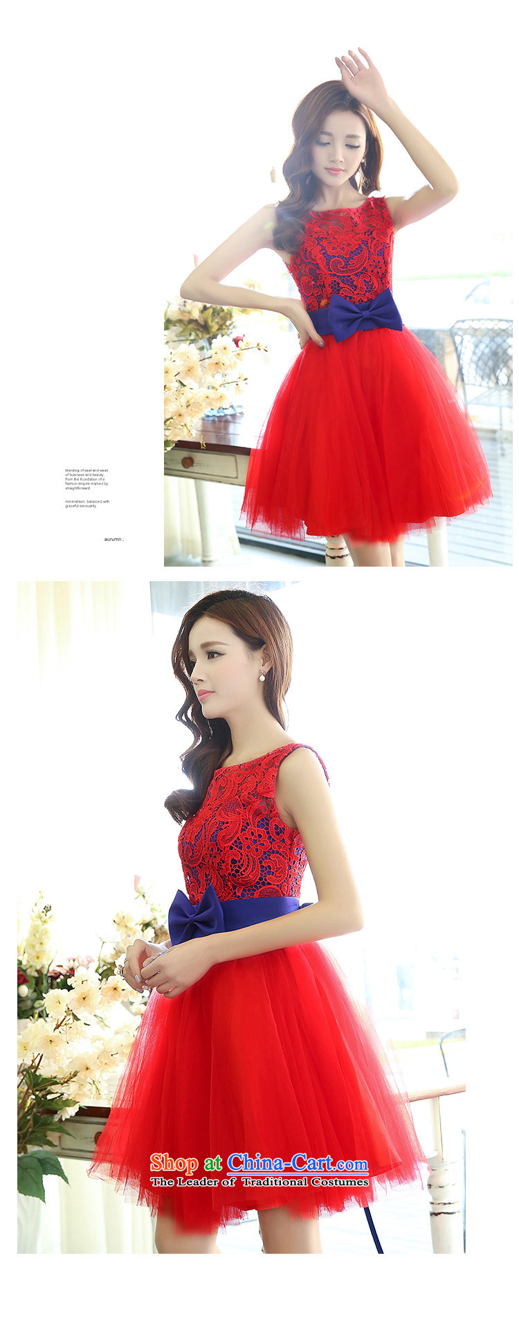 Lok Yan Sha   2015 Spring/Summer sleeveless jacket embroidered dress bon bon skirt wear bridesmaid small dress with the red and blue service performances XL Photo, prices, brand platters! The elections are supplied in the national character of distribution, so action, buy now enjoy more preferential! As soon as possible.