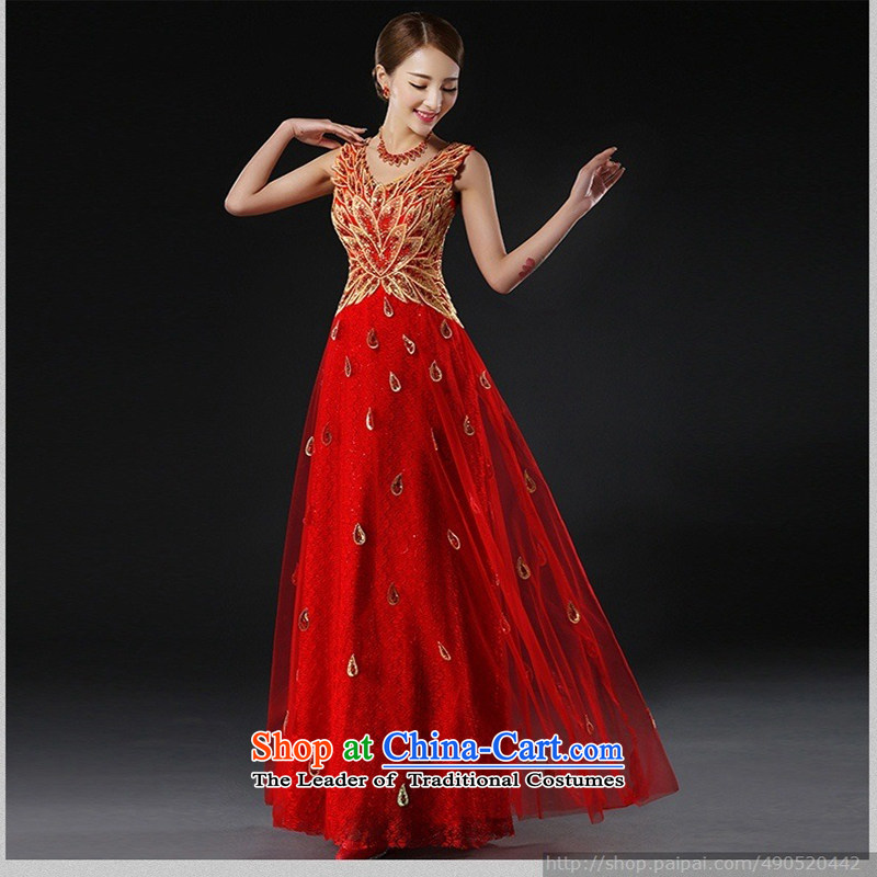 Evening dress new bows services 2015 bridal dresses long stylish red dress, Wedding Dress spring red S love Su-lan , , , shopping on the Internet