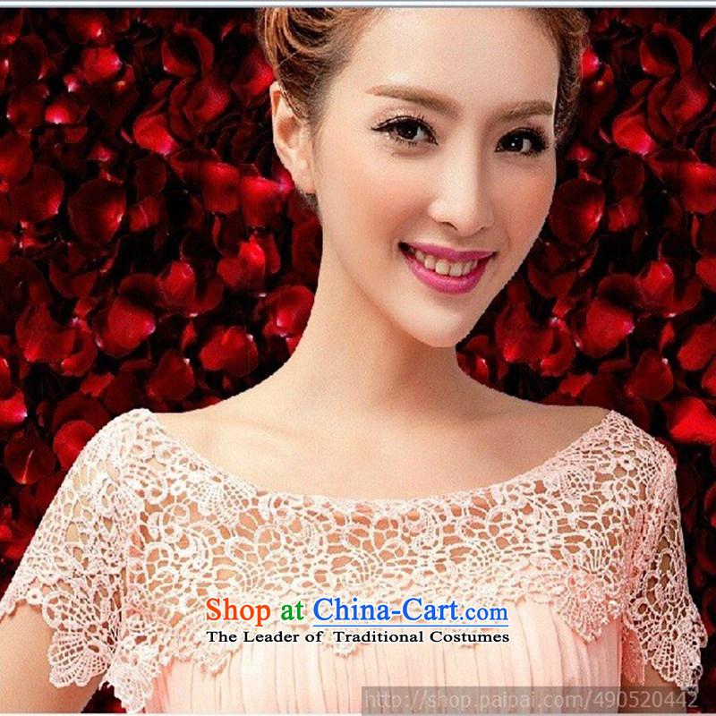 Wedding dress bows services 1 small dress stylish brides shoulder dress 2015 new bridesmaid Dress Short, edit the commodity XXL, pink love Su-lan , , , shopping on the Internet