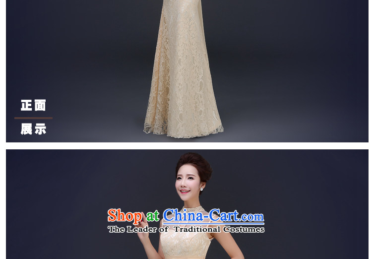 Jie mija evening dresses 2015 new long service bridal dresses bows crowsfoot shoulders gauze stylish wedding dress spring light yellow L picture, prices, brand platters! The elections are supplied in the national character of distribution, so action, buy now enjoy more preferential! As soon as possible.