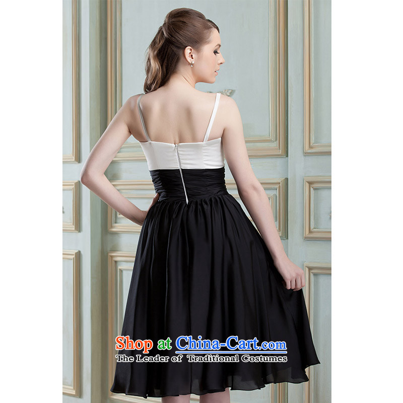 Hei Kaki 2015 New banquet dress continental shoulders evening dresses Love Mary Magdalene was chaired by annual concert chest dress skirt black and white , L, Hee-ho FT01-Hi , , , shopping on the Internet