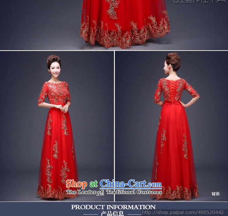Ultra beautiful, wedding dresses, qipao and will, classically styled luxury with red dress long-sleeved S picture, prices, brand platters! The elections are supplied in the national character of distribution, so action, buy now enjoy more preferential! As soon as possible.