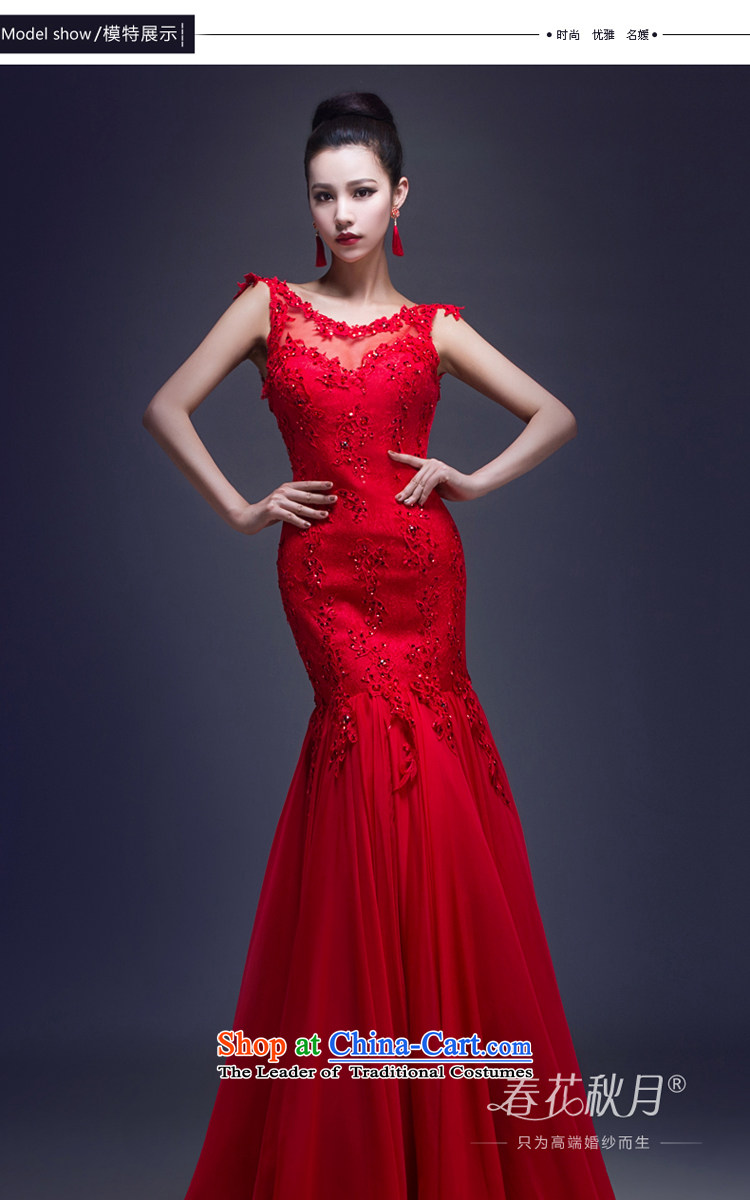 Crowsfoot wedding dresses marriage bows services annual spring evening dress bride new 2015 Long shoulders lace RED M picture, prices, brand platters! The elections are supplied in the national character of distribution, so action, buy now enjoy more preferential! As soon as possible.