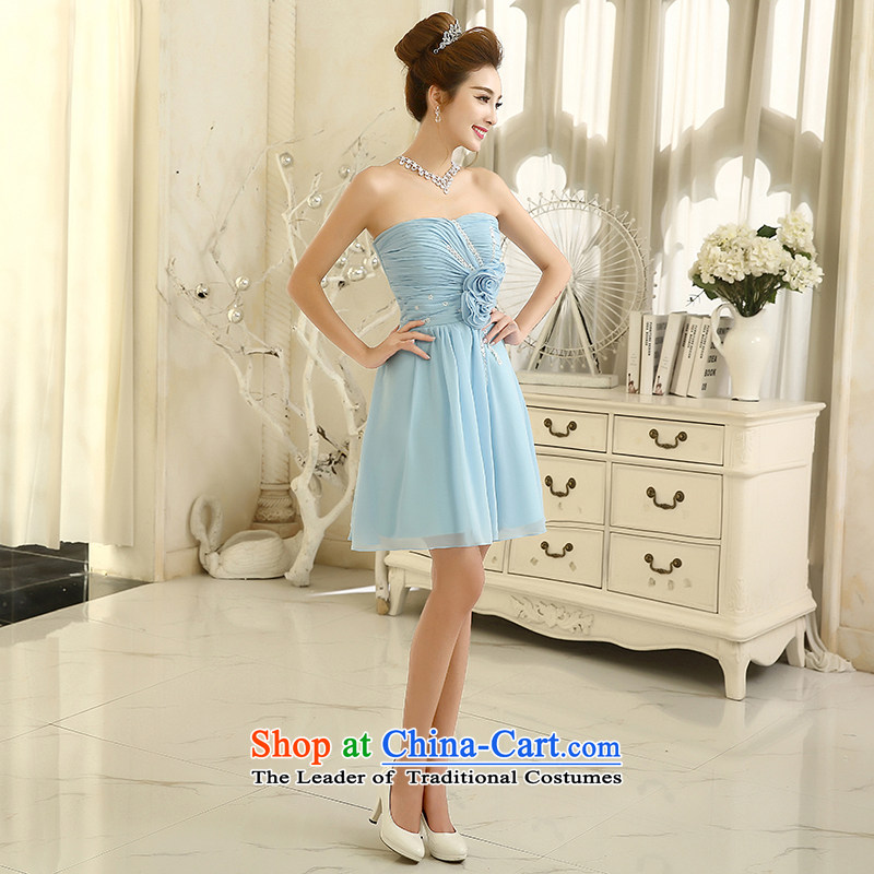 The bride bows service of the betrothal dinner dress 2014 new strap bridesmaid services and chest flower girl S, Gil beautiful shopping on the Internet has been pressed.