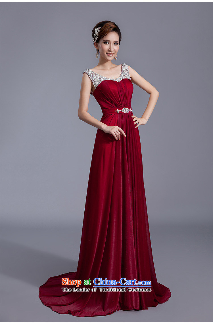 Evening dress bride wedding banquet bows Services New 2015 Sau San large graphics thin spring pregnant women Korean long wine red S picture, prices, brand platters! The elections are supplied in the national character of distribution, so action, buy now enjoy more preferential! As soon as possible.
