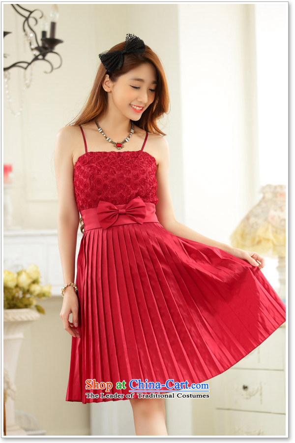 C.o.d. 2015 new summer sweet rose slips xl small red dress bows skirt bridesmaid sister dress skirt of black skirt are approximately 90-120 catty picture code, prices, brand platters! The elections are supplied in the national character of distribution, so action, buy now enjoy more preferential! As soon as possible.