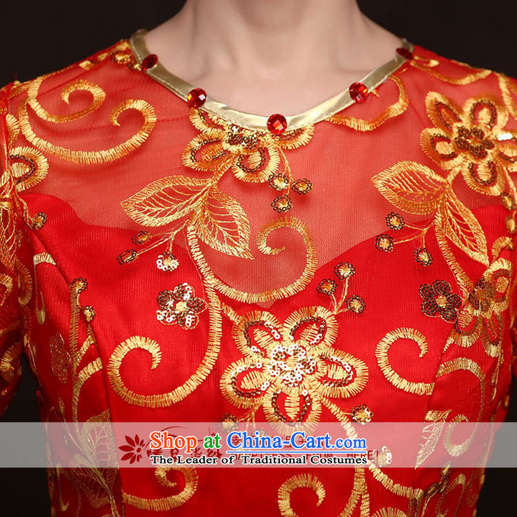 Qing Hua yarn in spring and summer 2015 new short-sleeved red, stylish wedding dress qipao toasting champagne bridal services for red size does not accept return pictures, prices, brand platters! The elections are supplied in the national character of distribution, so action, buy now enjoy more preferential! As soon as possible.