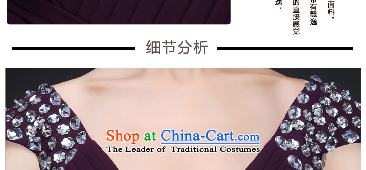 Jie Mija 2015 new stylish Long Purple deep bows services V bride moderator will dress Sau San banquet purple XL Photo, prices, brand platters! The elections are supplied in the national character of distribution, so action, buy now enjoy more preferential! As soon as possible.