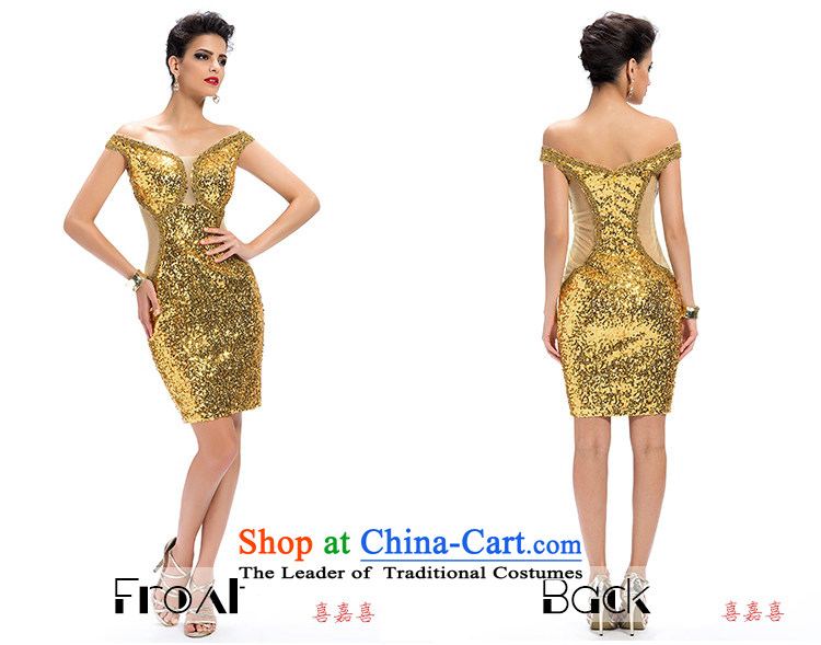 Hei Kaki 2015 New banquet dress continental shoulders evening dresses Love Mary Magdalene was chaired by annual concert chest dress skirt  FT03 GOLDEN XS picture, prices, brand platters! The elections are supplied in the national character of distribution, so action, buy now enjoy more preferential! As soon as possible.