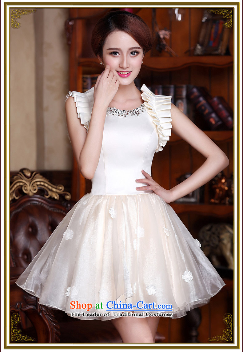 A Bride wedding dresses 2015 Spring bridesmaid dress small dress stylish and simple bows services 2104 champagne color M picture, prices, brand platters! The elections are supplied in the national character of distribution, so action, buy now enjoy more preferential! As soon as possible.