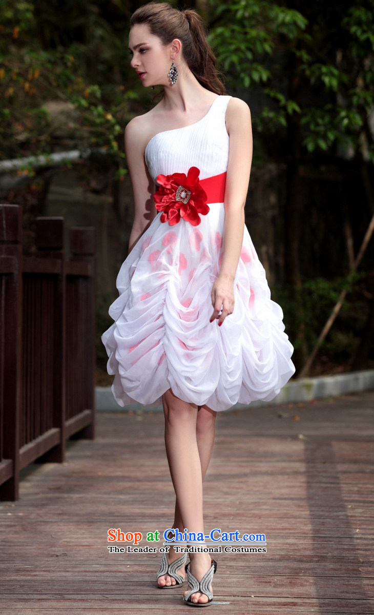 Doris Qi small dress shoulder bon bon skirt dress bride wedding dress small white dress 6026 White L picture, prices, brand platters! The elections are supplied in the national character of distribution, so action, buy now enjoy more preferential! As soon as possible.