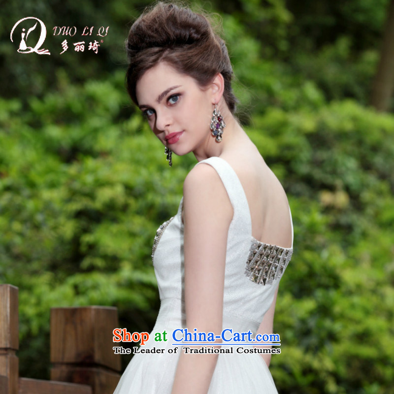 Doris Qi small dress shoulders western dress short white dresses, M, Doris Qi (doris dress) , , , shopping on the Internet