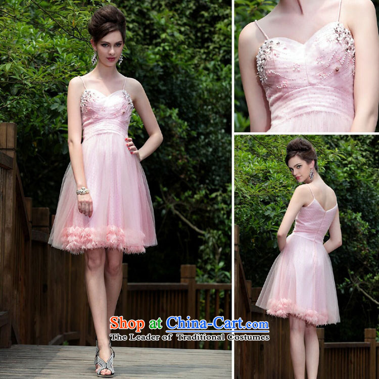 Doris Qi small dress bridesmaid small pink dresses marriage dress western dress pink L picture, prices, brand platters! The elections are supplied in the national character of distribution, so action, buy now enjoy more preferential! As soon as possible.