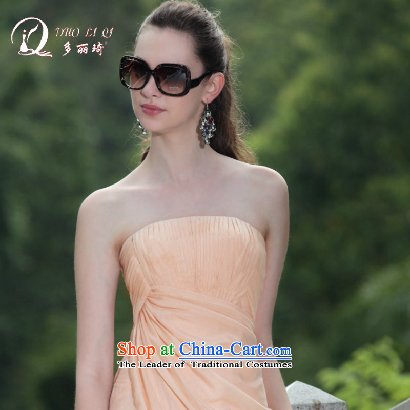Doris Qi western dress 2015 Small Dress Short wiping the chest, Pink dresses , L, more dress Lai Ki (doris dress) , , , shopping on the Internet