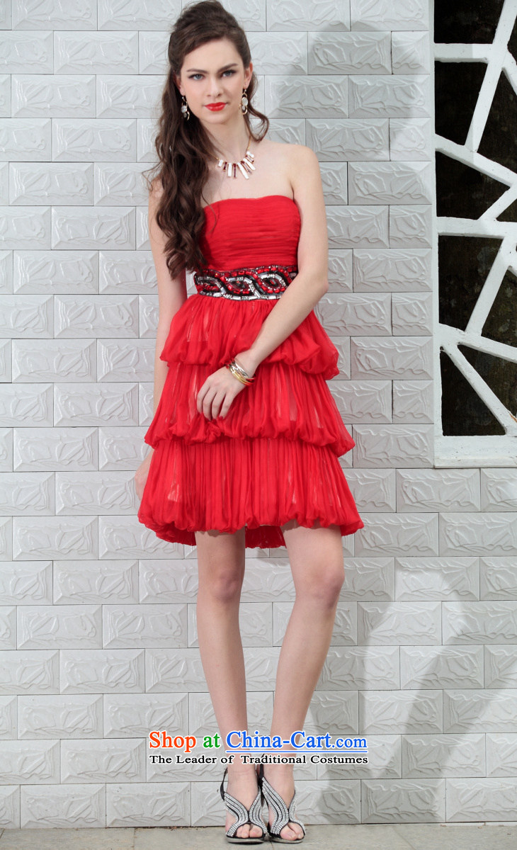 Doris Qi small small red dress red dress bridesmaid reception dress 82697# red S picture, prices, brand platters! The elections are supplied in the national character of distribution, so action, buy now enjoy more preferential! As soon as possible.