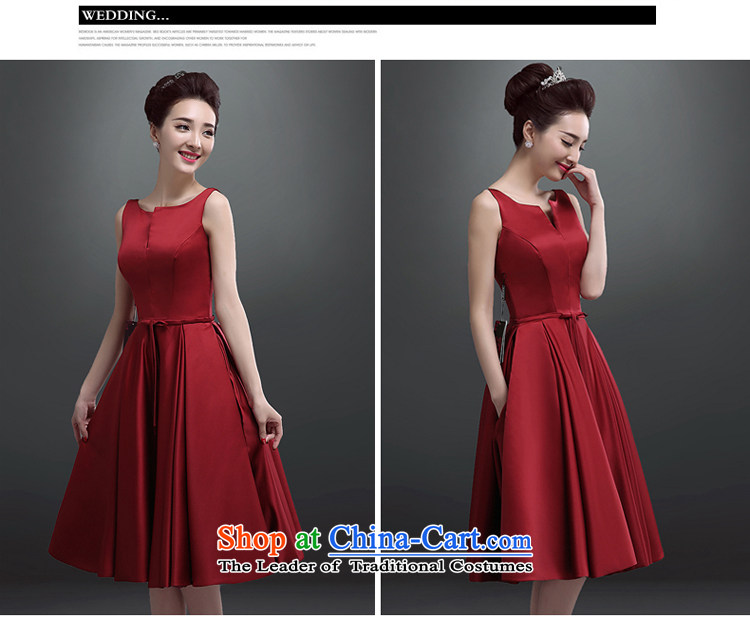 7 7 Color Tone Europe 2015 new marriages bows service, stylish dress small dress dress Sau San L030 red long pocket (NO) M picture, prices, brand platters! The elections are supplied in the national character of distribution, so action, buy now enjoy more preferential! As soon as possible.