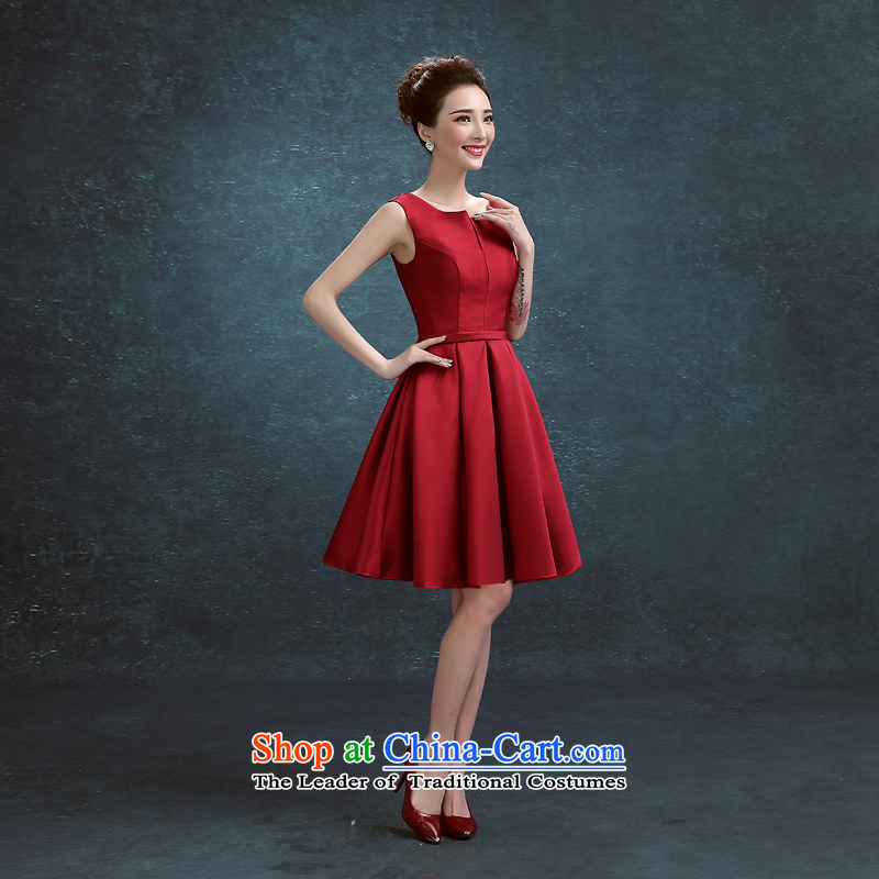 7 7 Color Tone Europe 2015 new marriages bows service, stylish dress small dress dress Sau San L030 red long pocket (No), 7 color 7 Tone , , , shopping on the Internet