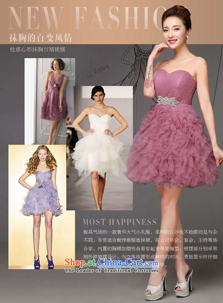 Bridesmaid dress 2015 new marriage short skirt and sisters, bridesmaid small dress skirt autumn and winter wedding dress champagne color S picture, prices, brand platters! The elections are supplied in the national character of distribution, so action, buy now enjoy more preferential! As soon as possible.