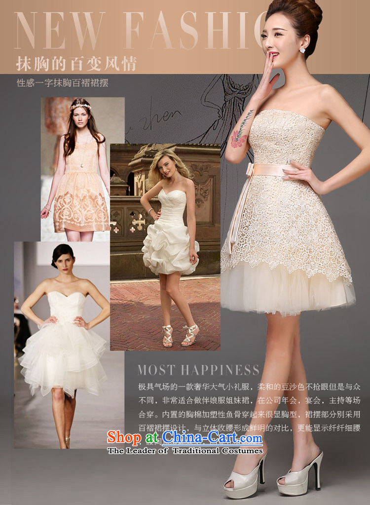 The new service bridesmaid 2015 autumn and winter short, champagne color bridesmaid mission sister skirt small dress skirt video thin bridesmaid dress champagne color XL Photo, prices, brand platters! The elections are supplied in the national character of distribution, so action, buy now enjoy more preferential! As soon as possible.