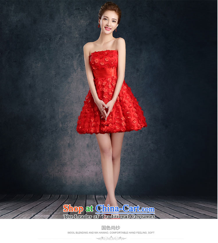 The autumn and winter, bridal dresses short 2015 new stylish wedding services red video thin bows bride evening dresses summer toner color depth v) L picture, prices, brand platters! The elections are supplied in the national character of distribution, so action, buy now enjoy more preferential! As soon as possible.