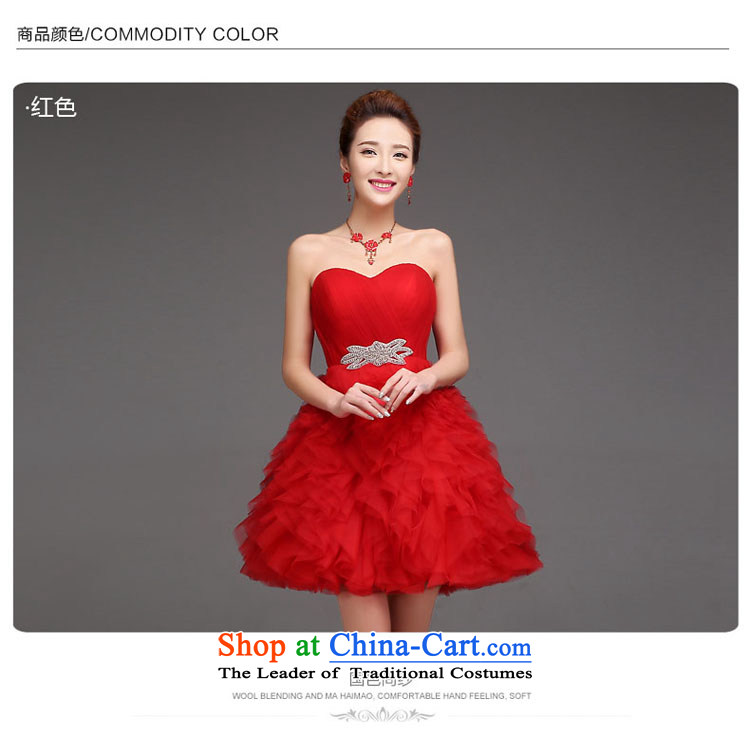 2015 new summer short of Korean brides wedding dresses, extra thick small marriages bows services evening dress RED M picture, prices, brand platters! The elections are supplied in the national character of distribution, so action, buy now enjoy more preferential! As soon as possible.