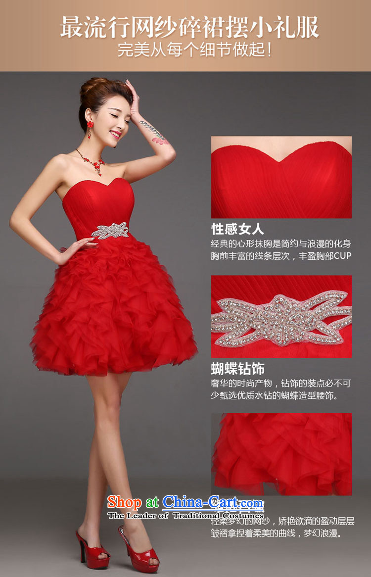 2015 new summer short of Korean brides wedding dresses, extra thick small marriages bows services evening dress RED M picture, prices, brand platters! The elections are supplied in the national character of distribution, so action, buy now enjoy more preferential! As soon as possible.