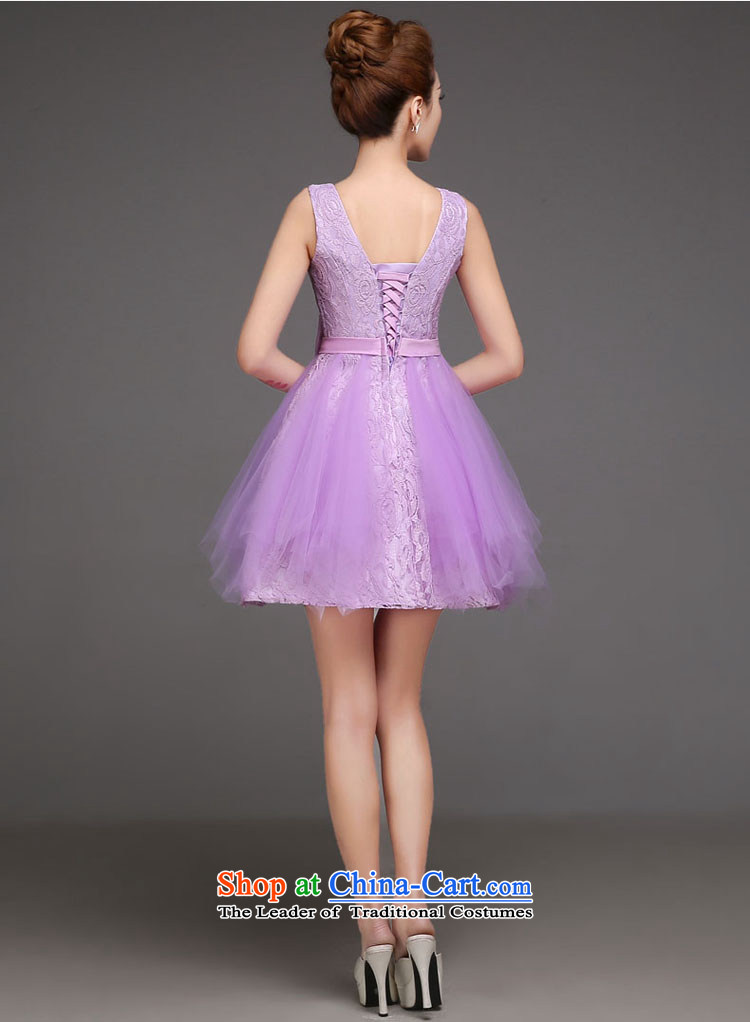 Purple short) bridesmaid Services 2015 new autumn and winter bridesmaid dresses in Sau San sister States shoulder small dress skirt purple shoulders XXL picture, prices, brand platters! The elections are supplied in the national character of distribution, so action, buy now enjoy more preferential! As soon as possible.