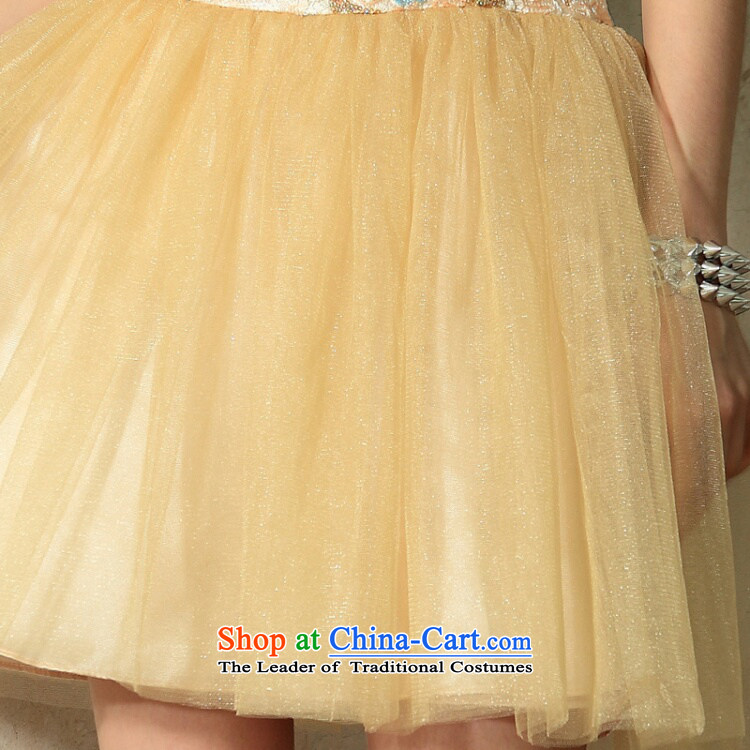 Doris Qi western dress wedding dress bridesmaid dress evening dress Yellow XL Photo, prices, brand platters! The elections are supplied in the national character of distribution, so action, buy now enjoy more preferential! As soon as possible.