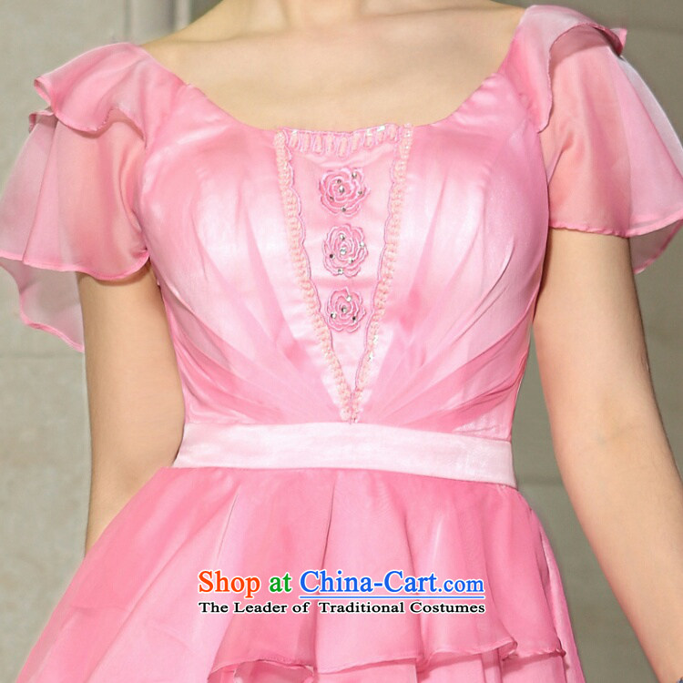 Doris Qi pink elegant bridesmaid bridal dresses pink L pictures small, prices, brand platters! The elections are supplied in the national character of distribution, so action, buy now enjoy more preferential! As soon as possible.