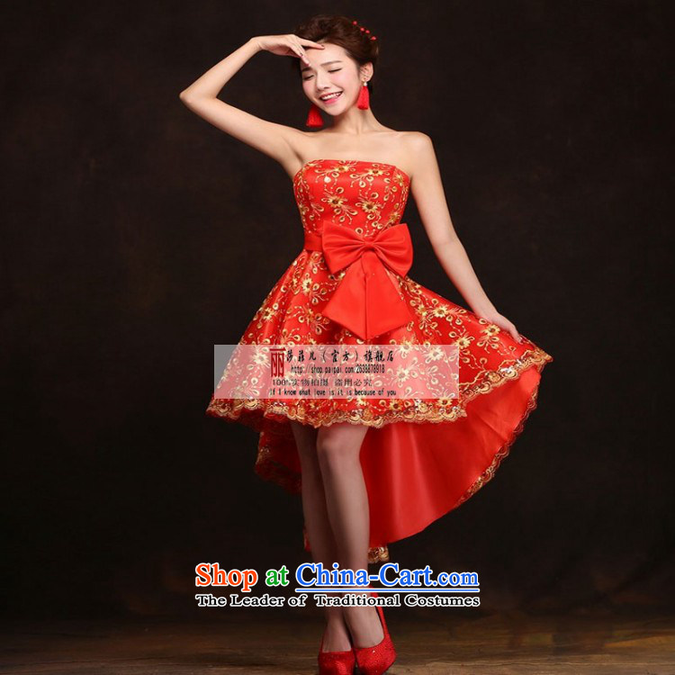 Love So Peng red bride bows services 2015 Spring/Summer New banquet dinner dress short, wedding dresses girls marry bridesmaid services do not need to be XXL support returning picture, prices, brand platters! The elections are supplied in the national character of distribution, so action, buy now enjoy more preferential! As soon as possible.