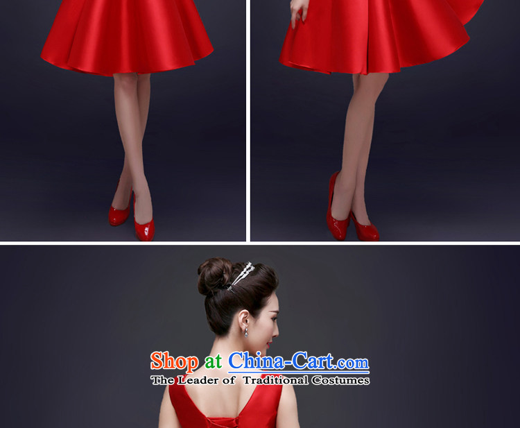 The privilege of serving-leung bride services fall 2015 bows qipao summer evening dress short of stylish wedding dresses women small red red M picture, prices, brand platters! The elections are supplied in the national character of distribution, so action, buy now enjoy more preferential! As soon as possible.