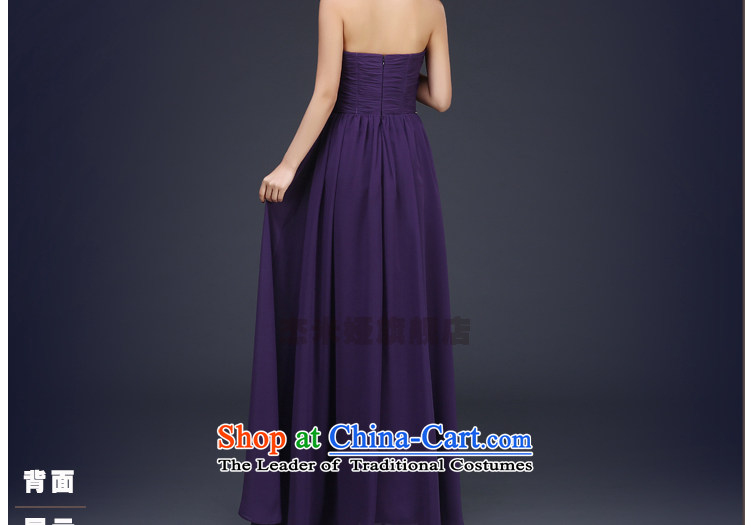 Jie mija bride dress bows services 2015 Spring new stylish V-Neck Purple Tie Banquet Sau San evening dresses long red L picture, prices, brand platters! The elections are supplied in the national character of distribution, so action, buy now enjoy more preferential! As soon as possible.