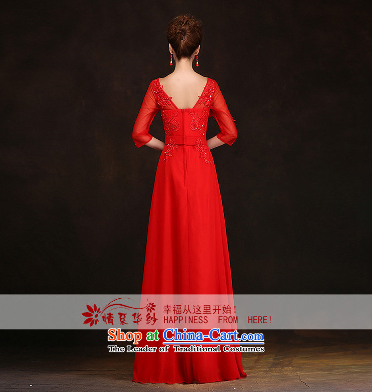 Qing Hua 2015 Spring, yarn marriages bows service long banquet in evening dress cuff Ms. wedding a field as the size of the Red does not accept return pictures, prices, brand platters! The elections are supplied in the national character of distribution, so action, buy now enjoy more preferential! As soon as possible.