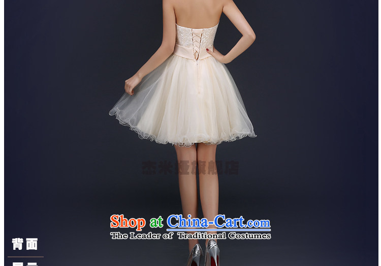 Jie mija spring and autumn new small dress skirt bride bridesmaid mission dress dance performances under the auspices of Hamor banquet chest evening dress short, hang also S picture, prices, brand platters! The elections are supplied in the national character of distribution, so action, buy now enjoy more preferential! As soon as possible.