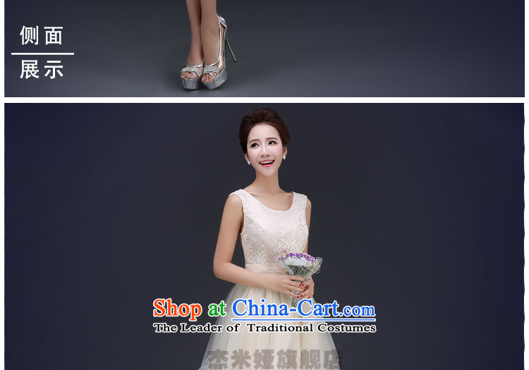 Jie mija spring and autumn new small dress skirt bride bridesmaid mission dress dance performances under the auspices of Hamor banquet chest evening dress short, hang also S picture, prices, brand platters! The elections are supplied in the national character of distribution, so action, buy now enjoy more preferential! As soon as possible.