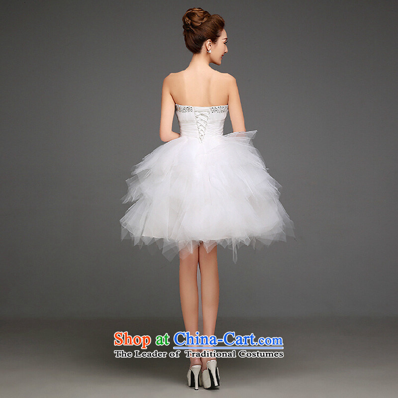 Evening dress new 2015 autumn and winter won annual chest Dress Short anointed, bon bon skirt banquet sister skirt small female white s state dress is sa , , , Color shopping on the Internet