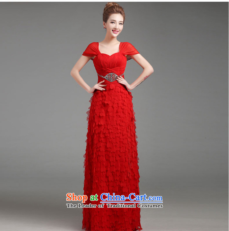 The bride bows to the autumn and winter romantic petals petticoats 2015 New Red Sau San long marriage evening dress pale pink shoulder straps) s picture, prices, brand platters! The elections are supplied in the national character of distribution, so action, buy now enjoy more preferential! As soon as possible.