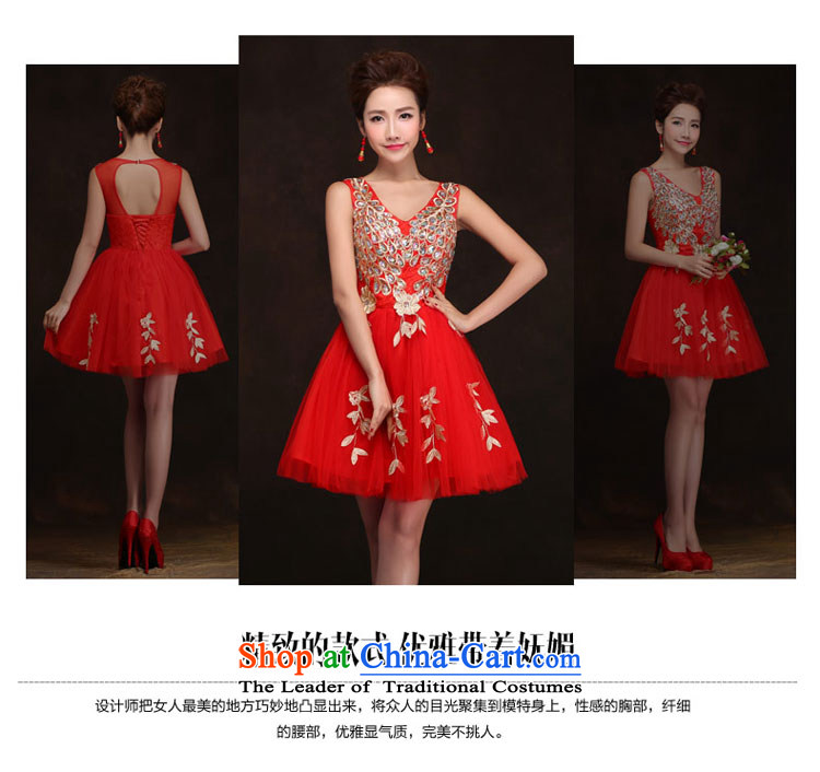 Qing Hua yarn 2015 new stylish bridal dresses short of marriage betrothal evening dresses banquet red bows large serving short skirt red XL Photo, prices, brand platters! The elections are supplied in the national character of distribution, so action, buy now enjoy more preferential! As soon as possible.