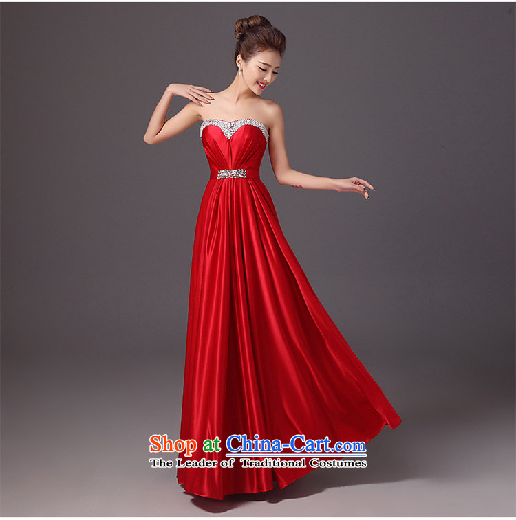 The autumn and winter bride services stylish 2015 new drink, wipe the chest long evening dresses red Sau San wedding dress red L picture, prices, brand platters! The elections are supplied in the national character of distribution, so action, buy now enjoy more preferential! As soon as possible.