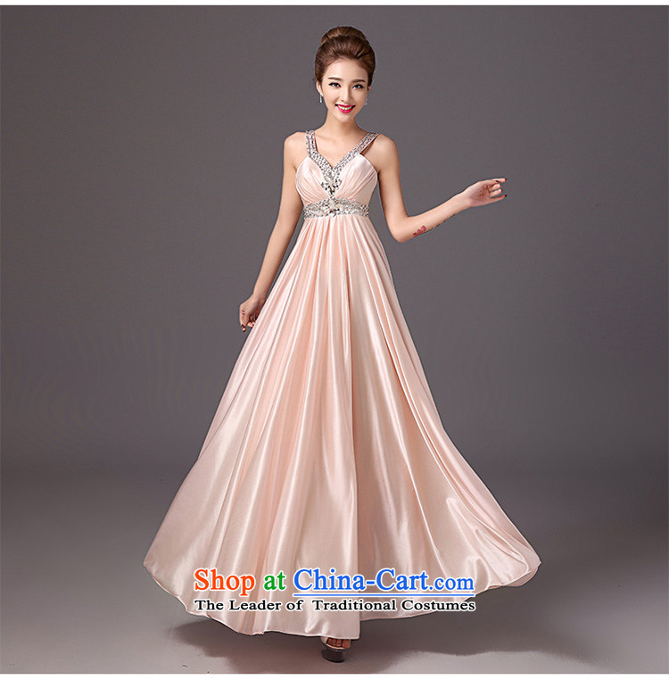 The new 2015 autumn and winter bridesmaid dress long shoulders deep V Annual dress small dress skirt pink dress Sau San XXL picture, prices, brand platters! The elections are supplied in the national character of distribution, so action, buy now enjoy more preferential! As soon as possible.