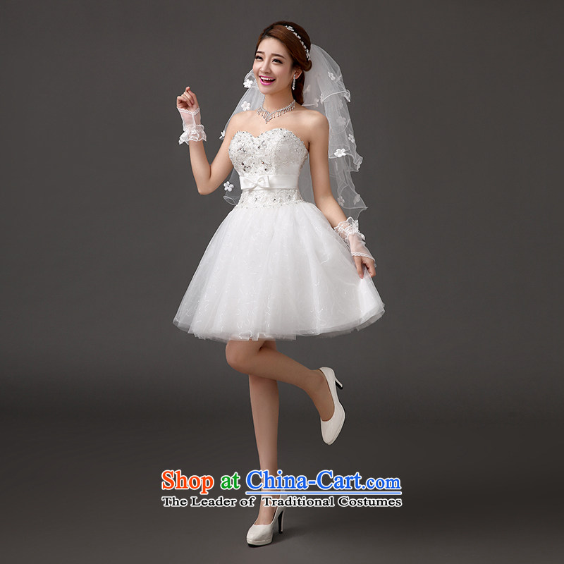 Qing Hua yarn spring and summer bridesmaid dress new 2015 wedding dresses, Bridal Services short banquet evening dresses and sisters skirt small white dress XXL, Qing Hua yarn , , , shopping on the Internet