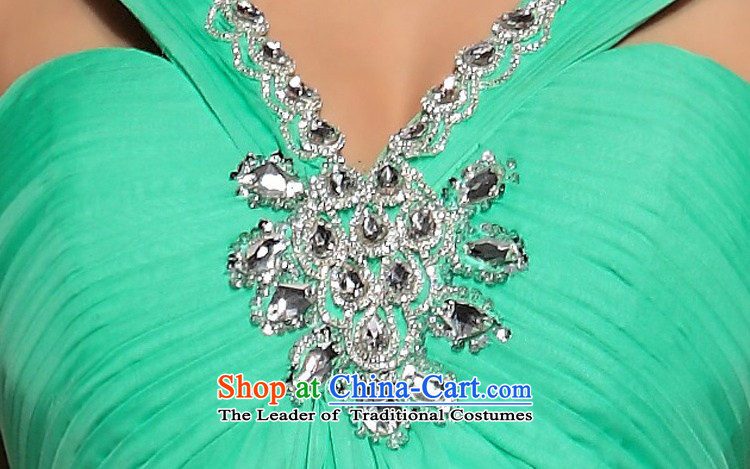 Doris Qi blue shoulders evening banquet evening dress green M picture, prices, brand platters! The elections are supplied in the national character of distribution, so action, buy now enjoy more preferential! As soon as possible.