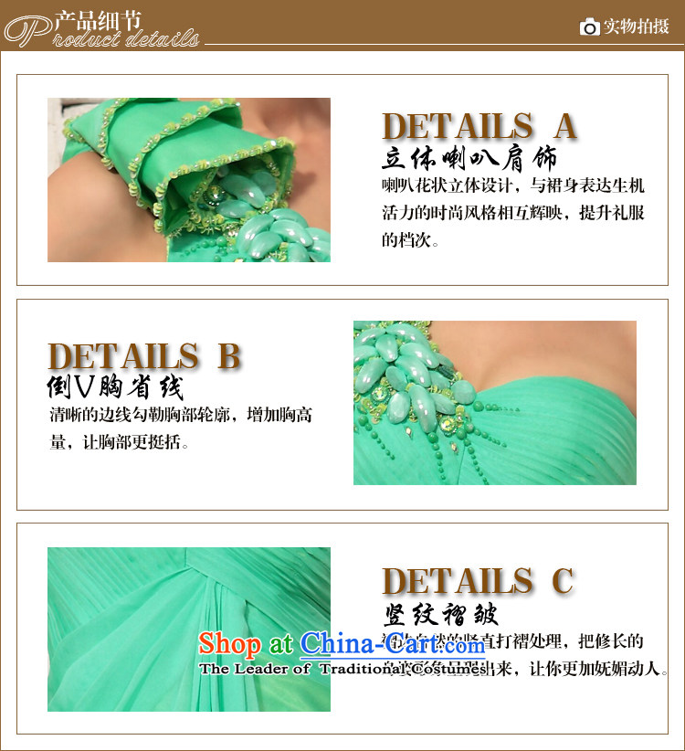 Doris Qi 2015 Spring Female dress ball reception banquet company annual bridesmaid services bows dress 30681 green L picture, prices, brand platters! The elections are supplied in the national character of distribution, so action, buy now enjoy more preferential! As soon as possible.