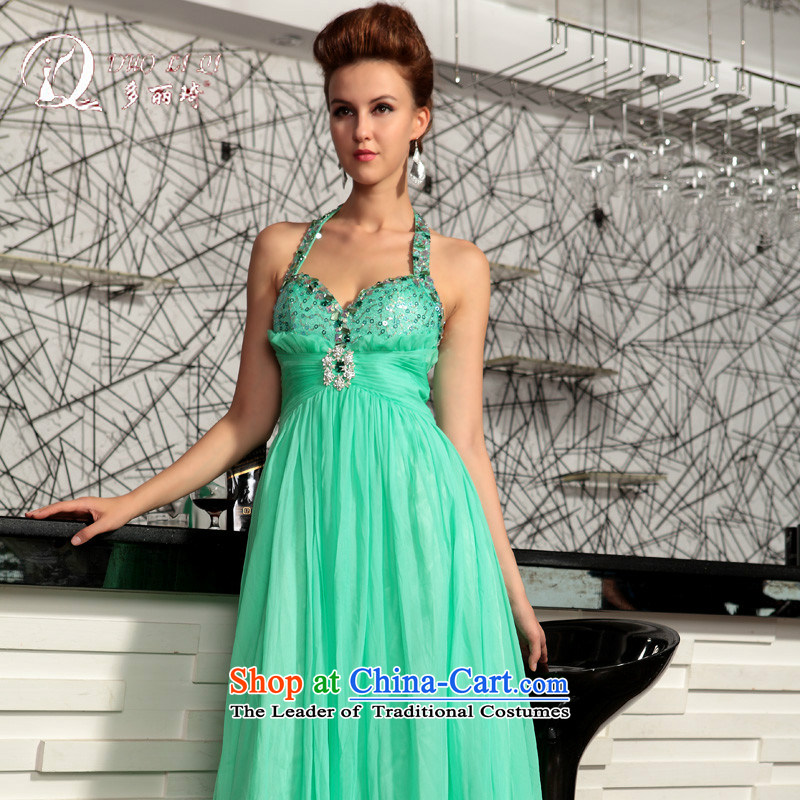 Doris Qi elegant shoulder straps 2015 evening dress sexy bon bon skirt green XXL, Doris Qi (doris dress) , , , shopping on the Internet