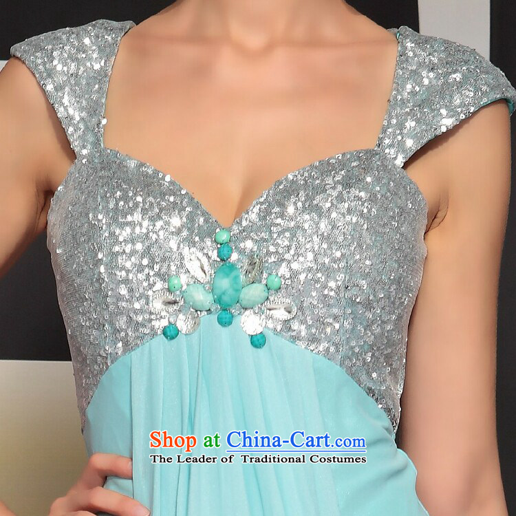 Doris Qi deep V package arm evening dress evening dress Company Annual Reception dress light blue L picture, prices, brand platters! The elections are supplied in the national character of distribution, so action, buy now enjoy more preferential! As soon as possible.